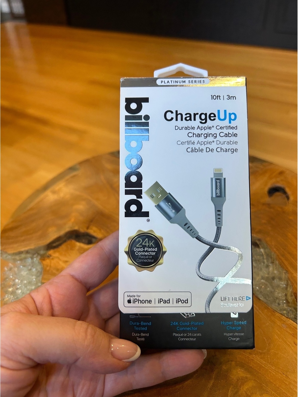 billboard ChargeUp Durable Apple Certified 10ft Charging USB